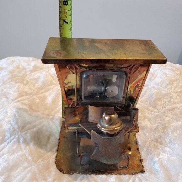 Vintage Brass Copper Tin Musical Saloon Metal Art Sculpture - Picture 8 of 10